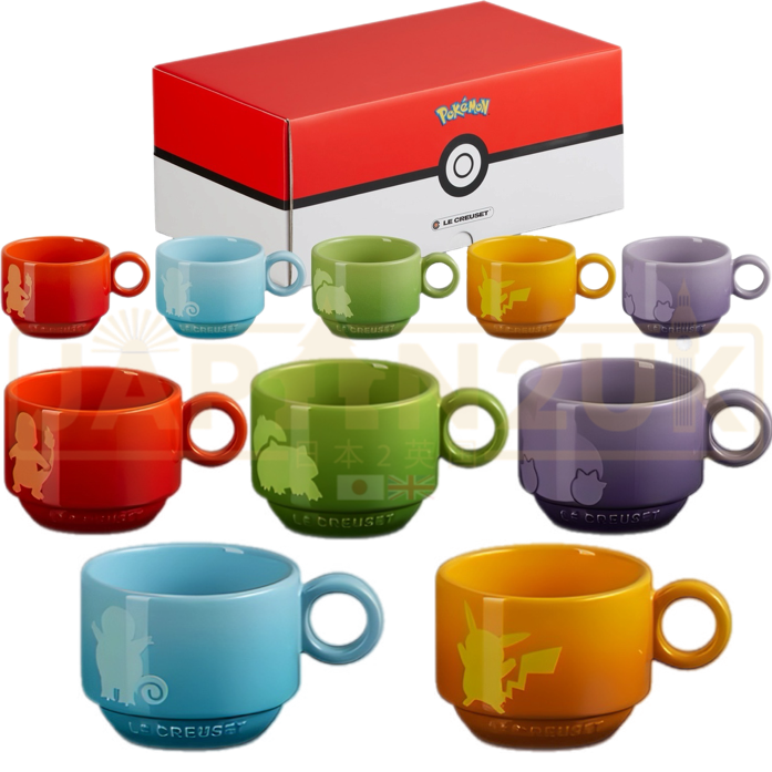 Pokemon Center Japan x Le Creuset Stacking Mug Set