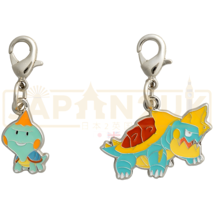 Pokemon Center Japan - 0833 / 0834 Chewtle & Drednaw Metal Charm/Keychain