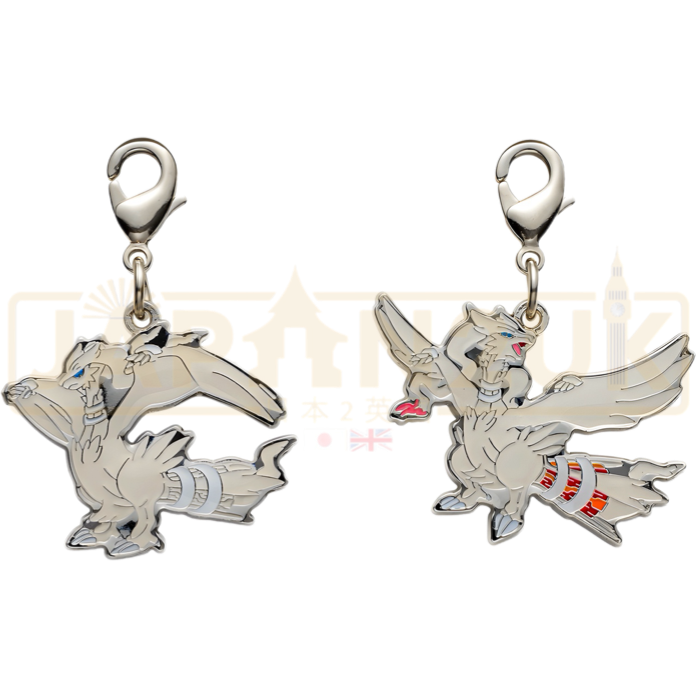 Pokemon Center Japan - 0643 Reshiram (Both Forms) Metal Charm/Keychain