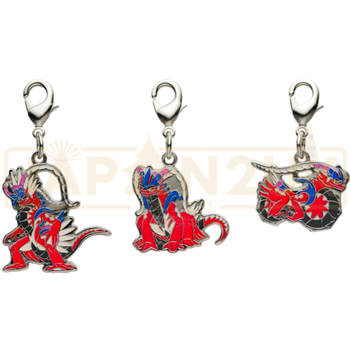 Pokemon Center Japan - 1007 Koraidon (3 Forms) Metal Charm/Keychain