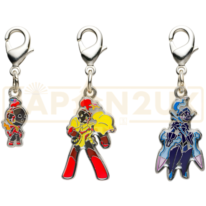 Pokemon Center Japan - 0935 / 0936 / 0937 Charcadet, Armarouge & Ceruledge Metal Charm/Keychain