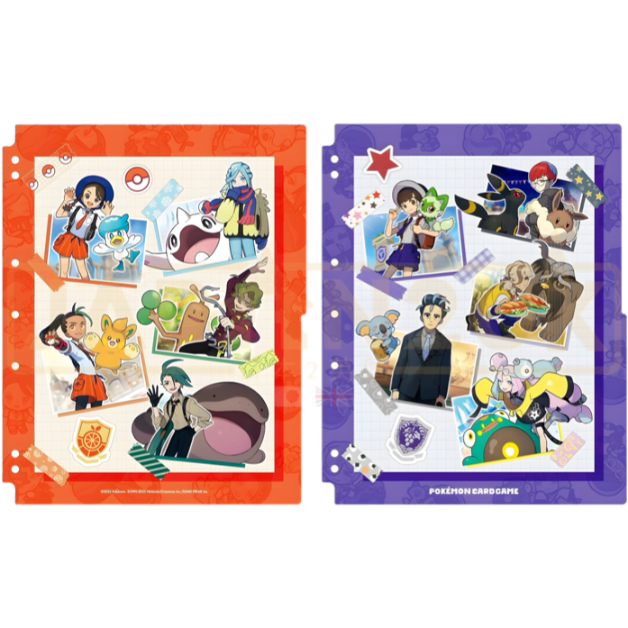 Pokemon Center Japan - Pokemon Trainers Paldean Edition 9 Pocket Binder Refill Pages Pack