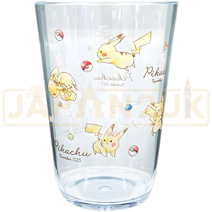 Pokemon Center Japan Pikachu Number 025 Clear Plastic Tumbler