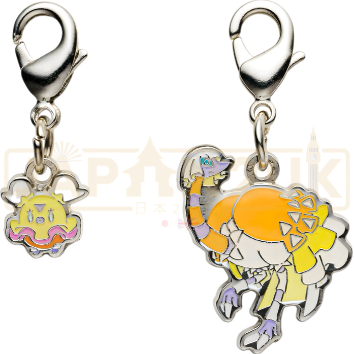 Pokemon Center Japan - 0955 / 0956 Flittle & Espathra Metal Charm/Keychain