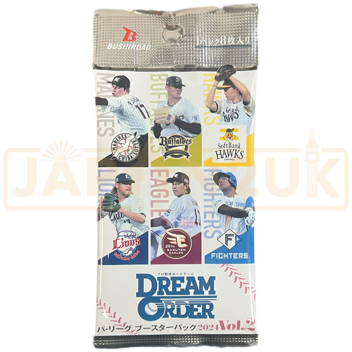 Dream Order Professional Baseball Card Game Pacific League 2024 Vol. 2 Booster Pack