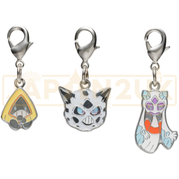 Pokemon Center Japan - 0361 / 0362 / 0478 Snorunt, Glalie & Froslass Metal Charm/Keychain