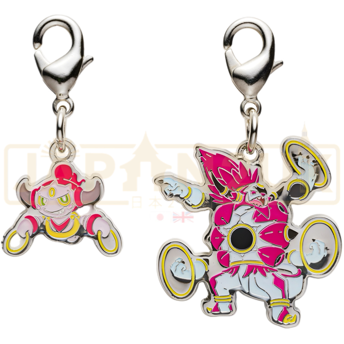 Pokemon Center Japan - 0720 Hoopa (Both Forms) Metal Charm/Keychain