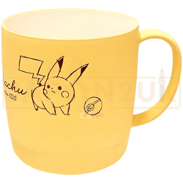 Pokemon Center Japan Pikachu Number 025 Yellow Plastic Mug