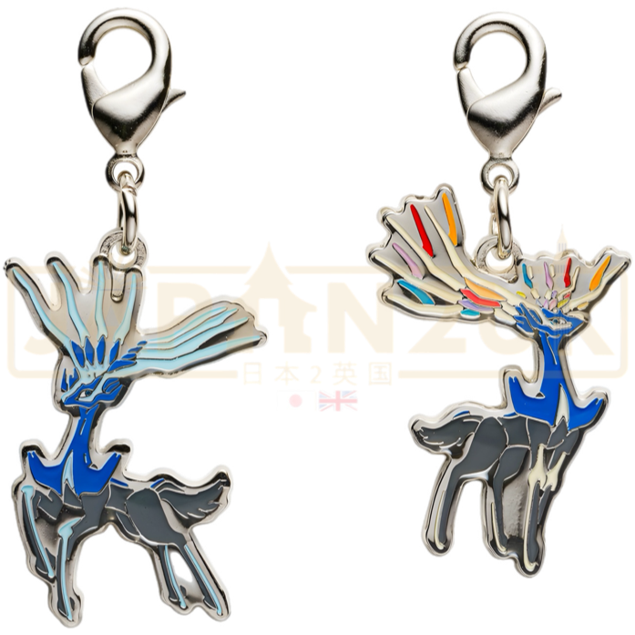 Pokemon Center Japan - 0716 Xerneas (Both Forms) Metal Charm/Keychain