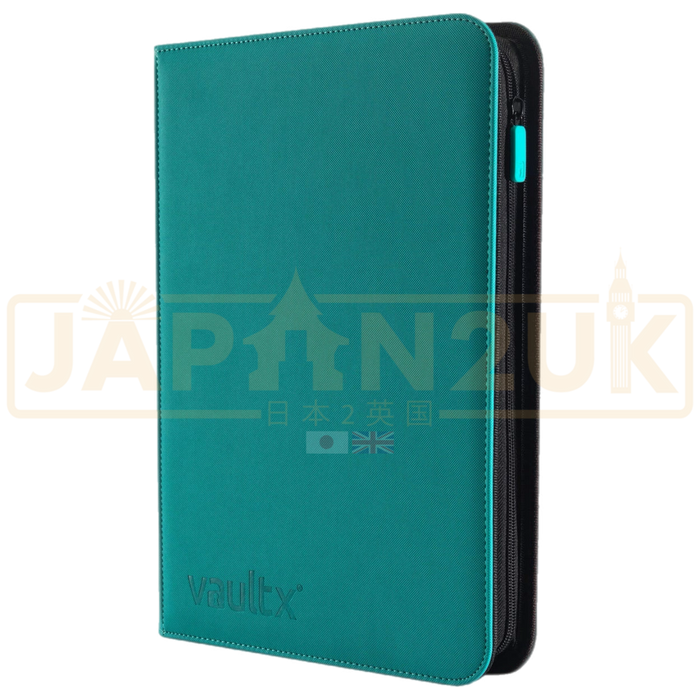 Vault X - 9-Pocket Exo-Tec® - Zip Binder - Ocean Blue