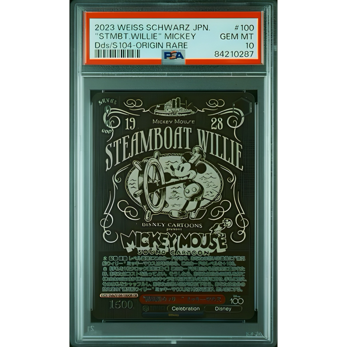 Weiss Schwarz Steamboat Willie OR Disney 100 Dds/S104-100OR Japanese PSA 10 #84210287