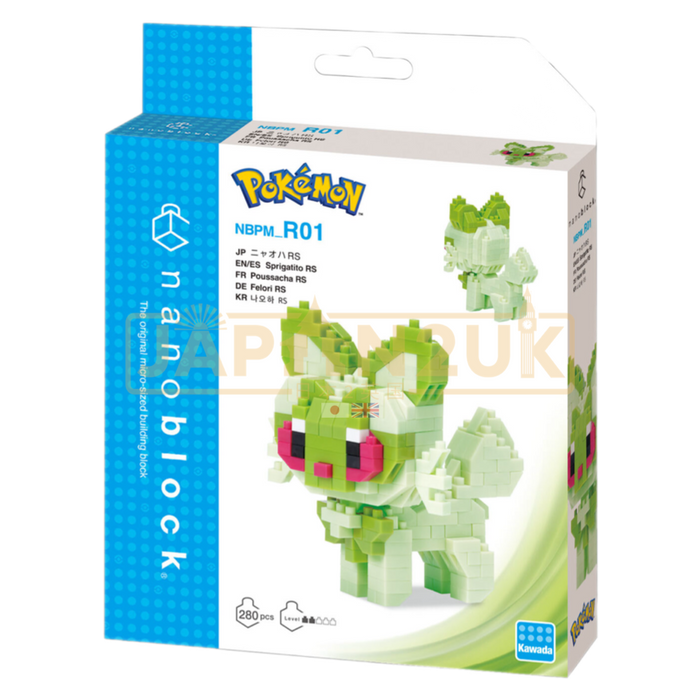 Nanoblock Pokemon - Sprigatito RS NBPM_R01