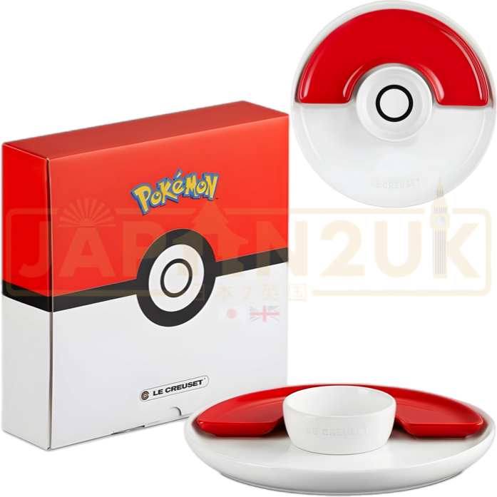 Pokemon Center Japan x Le Creuset Pokeball Plate Set