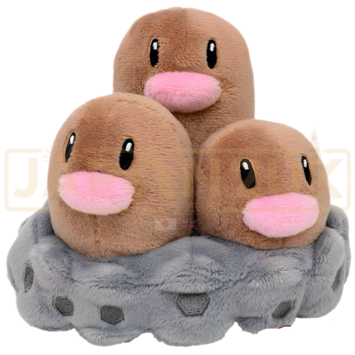 Pokemon Center Japan - 0051 Dugtrio Plush (Pokemon Fit)