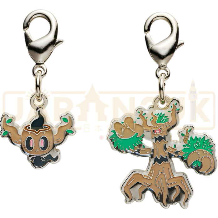 Pokemon Center Japan - 0708 / 0709 Phantump & Trevenant Metal Charm/Keychain