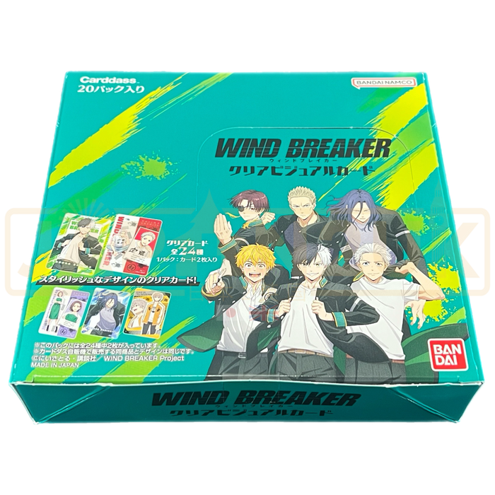 Carddass Wind Breaker Clear Visual Card Collection Japanese Booster Box