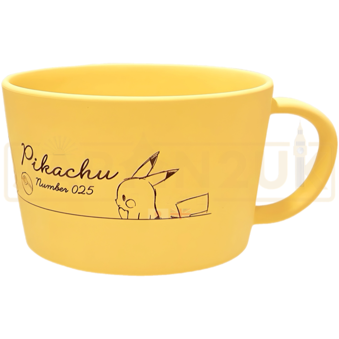 Pokemon Center Japan Pikachu Number 025 Yellow Plastic Soup Mug