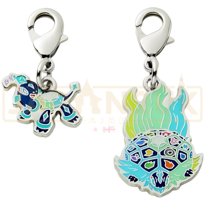 Pokemon Center Japan - 1024 Terapagos (Two Forms) Metal Charm/Keychain