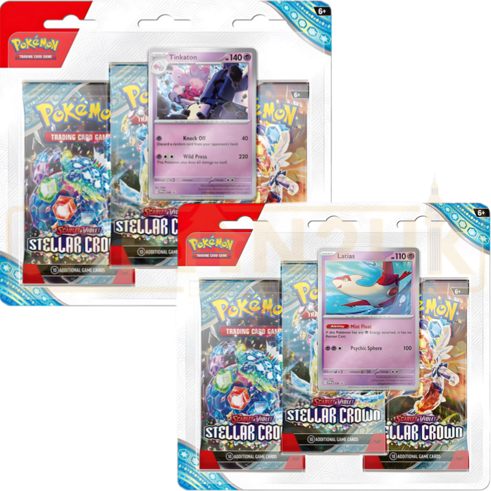 Pokemon Stellar Crown English 3 Pack Blister