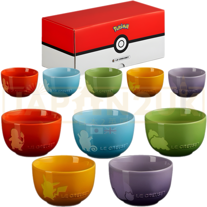 Pokemon Center Japan x Le Creuset Rice Bowl Set