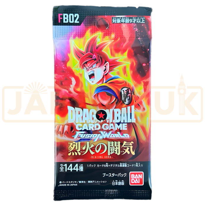 Dragon Ball Super Fusion World Blazing Aura FB02 Japanese Booster Pack