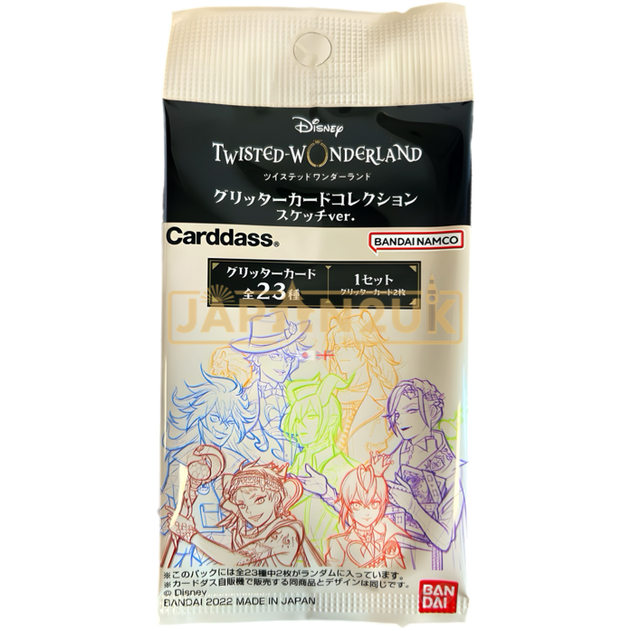 Carddass Disney Twisted Wonderland Glitter Card Collection Sketch Version Japanese Booster Pack