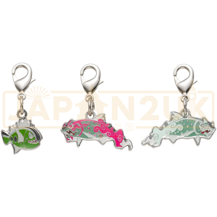 Pokemon Center Japan - 0550 / 0902 Basculin & Basculegion (Both Forms) Metal Charm/Keychain