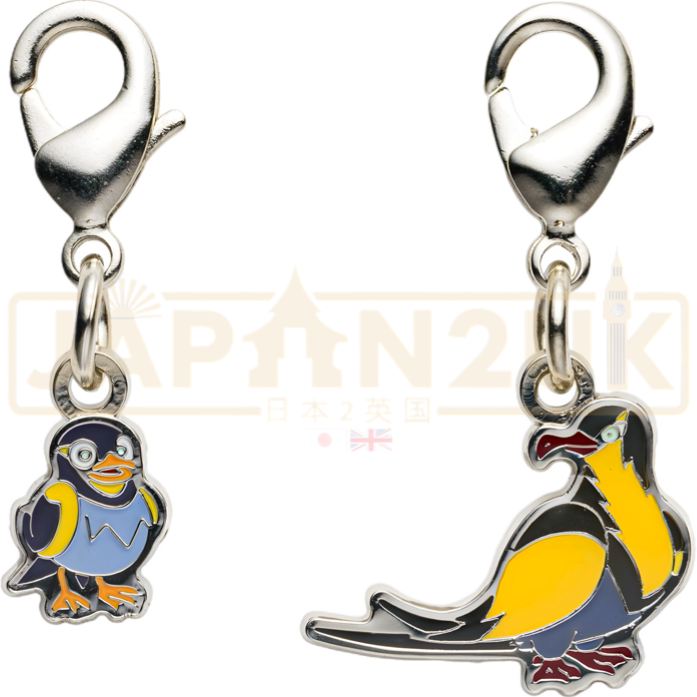 Pokemon Center Japan - 0940 / 0941 Wattrel & Kilowattrel Metal Charm/Keychain