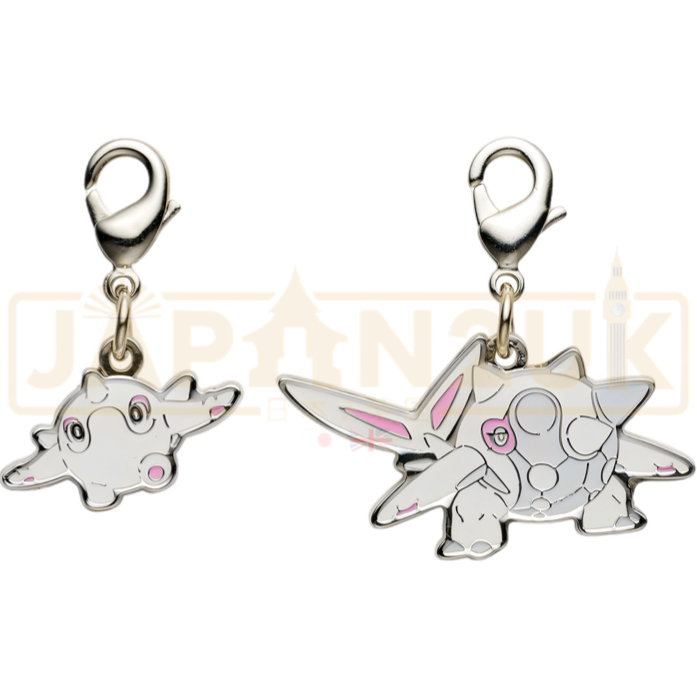 Pokemon Center Japan - 0974 / 0975 Cetoddle & Cetitan Metal Charm/Keychain