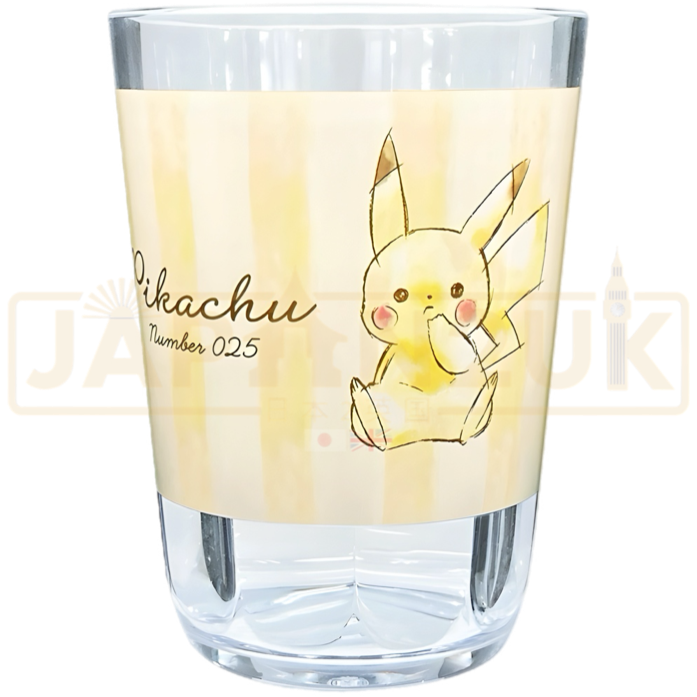 Pokemon Center Japan Pikachu Number 025 Yellow/Clear Plastic Tumbler