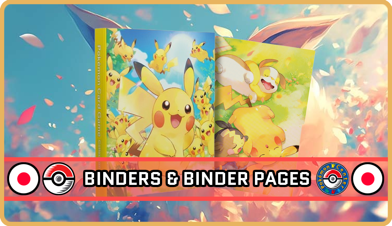 Japanese Pokemon Center Original Card Binders & Binder Pages