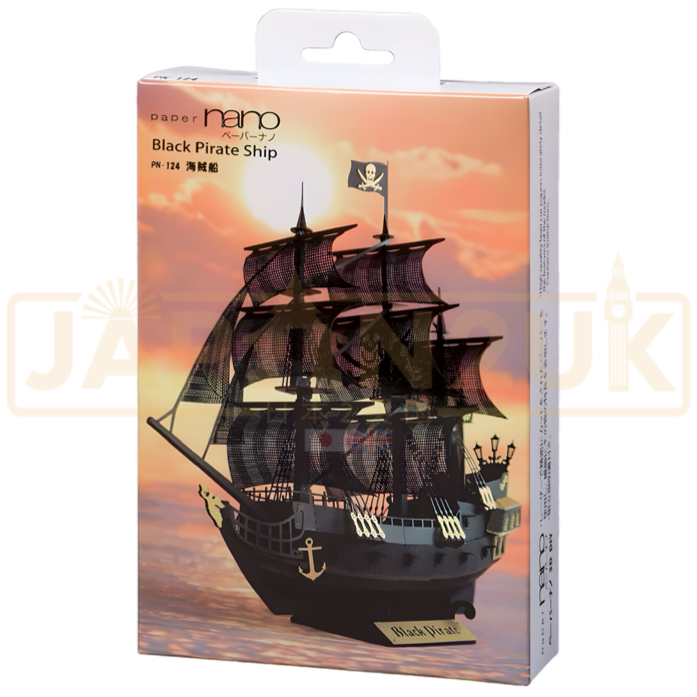 Paper Nano - Black Pirate Ship PN-124