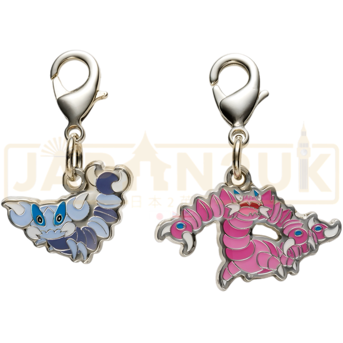 Pokemon Center Japan - 0451 / 0452 Skorupi & Drapion Metal Charm/Keychain