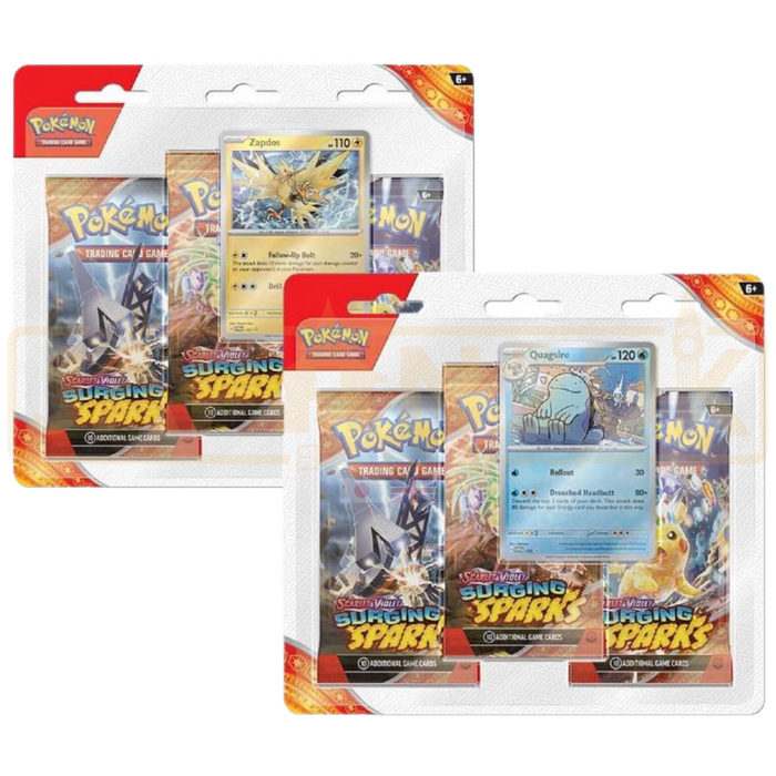 Pokemon Surging Sparks English 3 Pack Blister