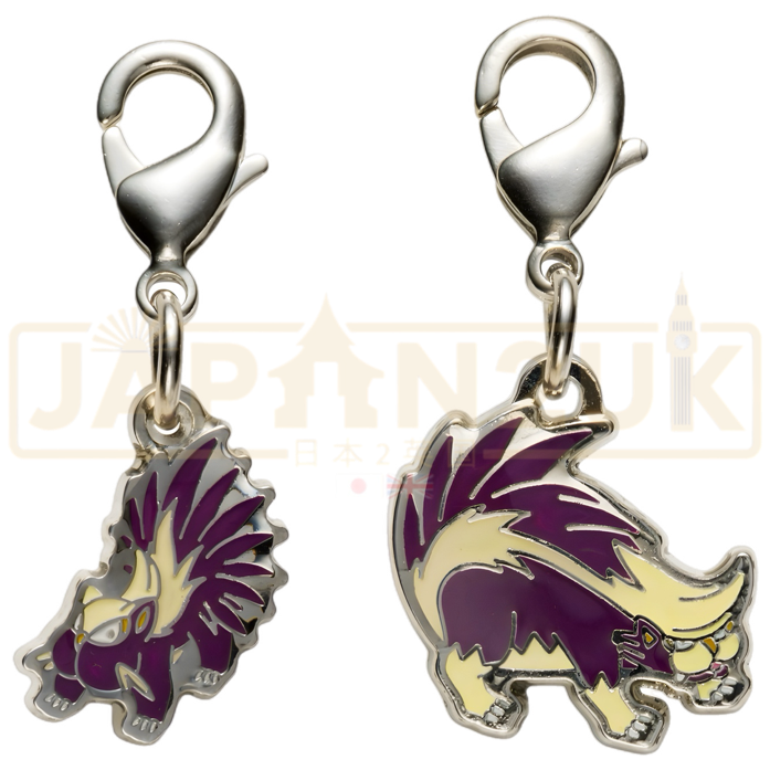 Pokemon Center Japan - 0434 / 0435 Stunky & Skuntank Metal Charm/Keychain