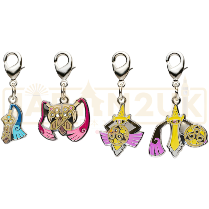 Pokemon Center Japan - 0679 / 0680 / 0681 Honedge, Doublade & Aegislash (Both Forms) Metal Charm/Keychain