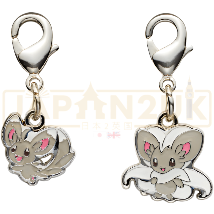 Pokemon Center Japan - 0572 / 0573 Minccino & Cinccino Metal Charm/Keychain