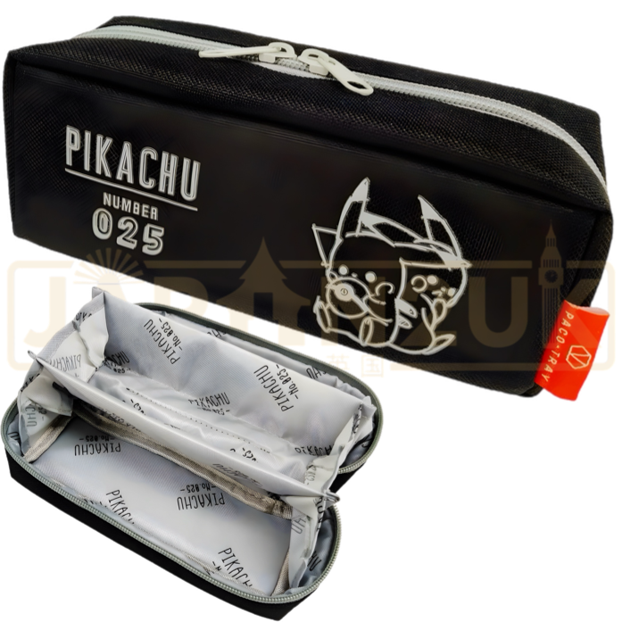 Pokemon Center Japan - Pikachu Number 025 Black Pencil Case