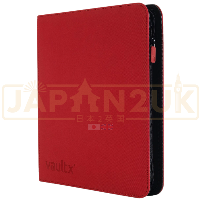 Vault X - 12-Pocket Exo-Tec® XL - Zip Binder - Fire Red