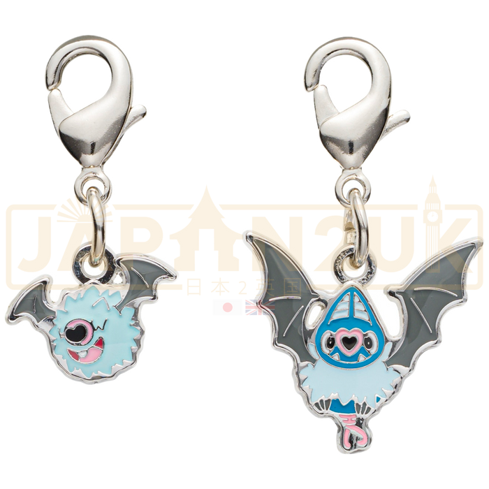 Pokemon Center Japan - 0527 / 0528 Woobat & Swoobat Metal Charm/Keychain