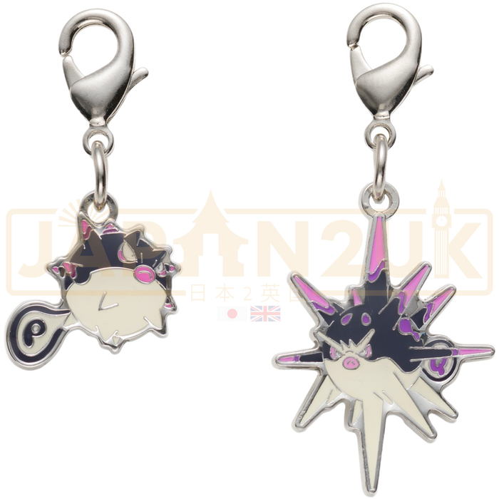 Pokemon Center Japan - 0211 / 0904 Qwilfish & Overqwil (Hisuian) Metal Charm/Keychain