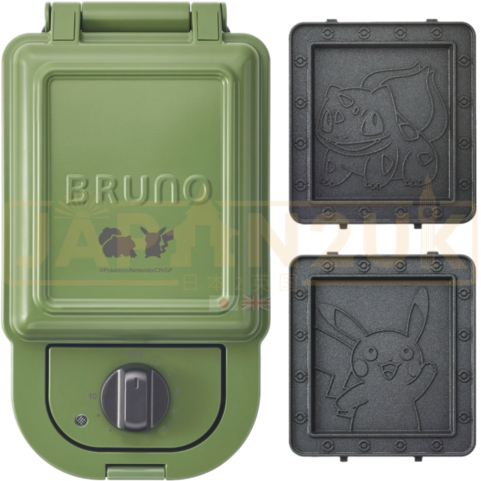 Pokemon Center Japan x BRUNO Green Single Hot Sandwich Maker