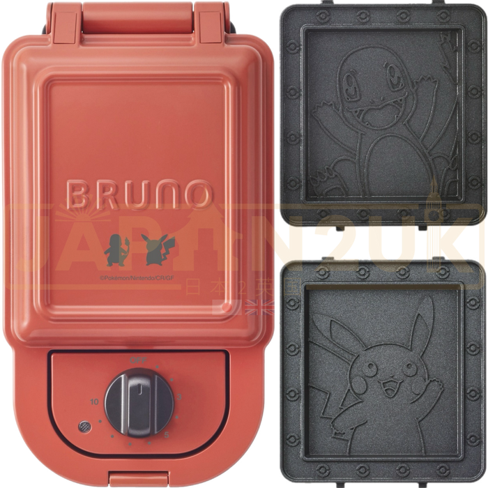 Pokemon Center Japan x BRUNO Red Single Hot Sandwich Maker