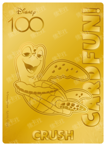 Cardfun Joyful Crush Gold 1/100 Stamped Lithography Disney 100 D100-GP98