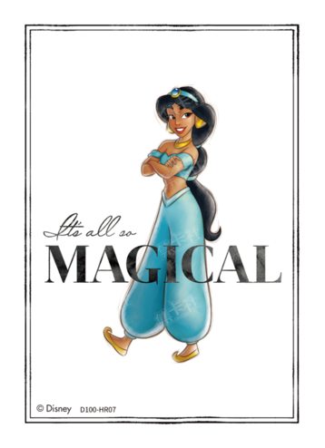 Cardfun Joyful Jasmine Lenticular Card Disney 100 D100-HR07