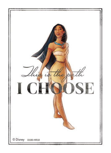 Cardfun Joyful Pocahontas Lenticular Card Disney 100 D100-HR18