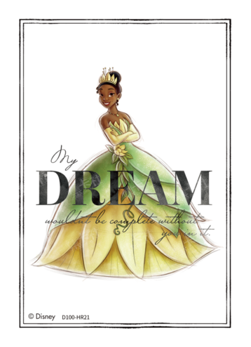 Cardfun Joyful Tiana Lenticular Card Disney 100 D100-HR21