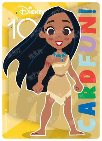 Cardfun Joyful Pocahontas Rainbow Card Disney 100 D100-SR02