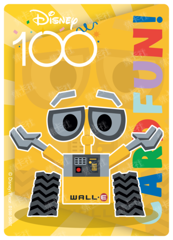 Cardfun Joyful Wall-E Rainbow Card Disney 100 D100-SR07