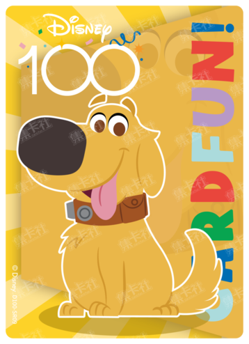 Cardfun Joyful Dug Rainbow Card Disney 100 D100-SR09